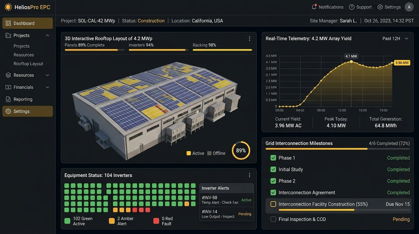 Solar EPC Project Management & Installation Pipeline Software
