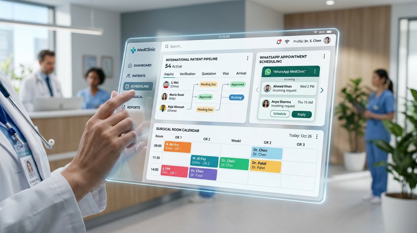 Medical Tourism CRM & International Patient Pipeline
