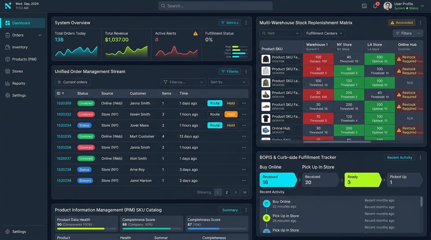Custom Omnichannel Retail Inventory & Multi-Store POS Router